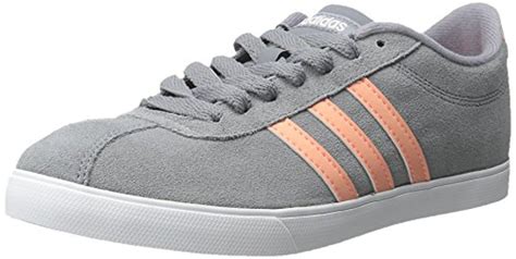 adidas neo courtset damen grau|Adidas Neo Courtset Gray Suede Sneakers Women's Size 6.5.